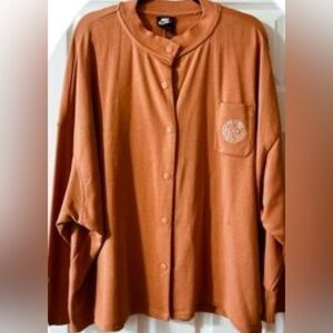 Nike sweater cardigan button snap extra small top sweater women’s XS oversized